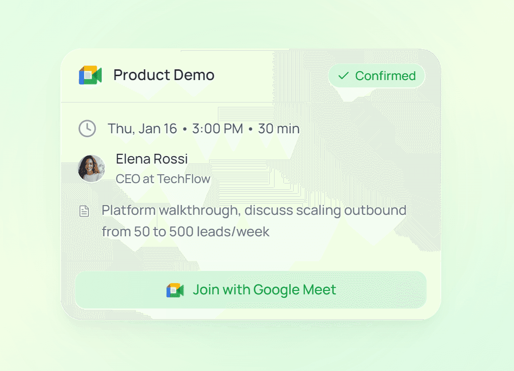 A single prospect timeline combining email, LinkedIn and phone activity