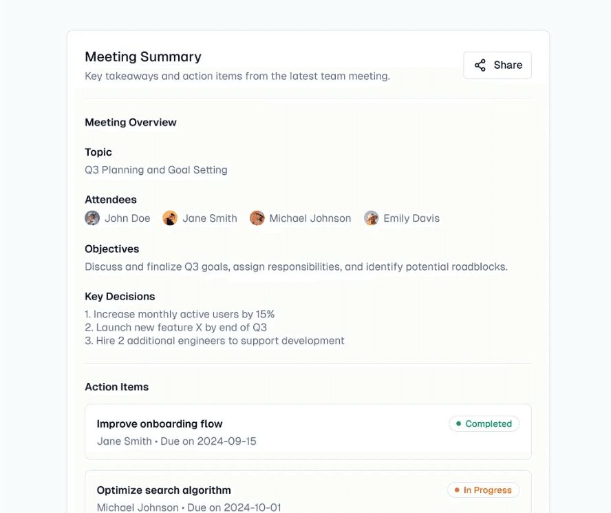 An AI-drafted reply and meeting brief built from the full thread